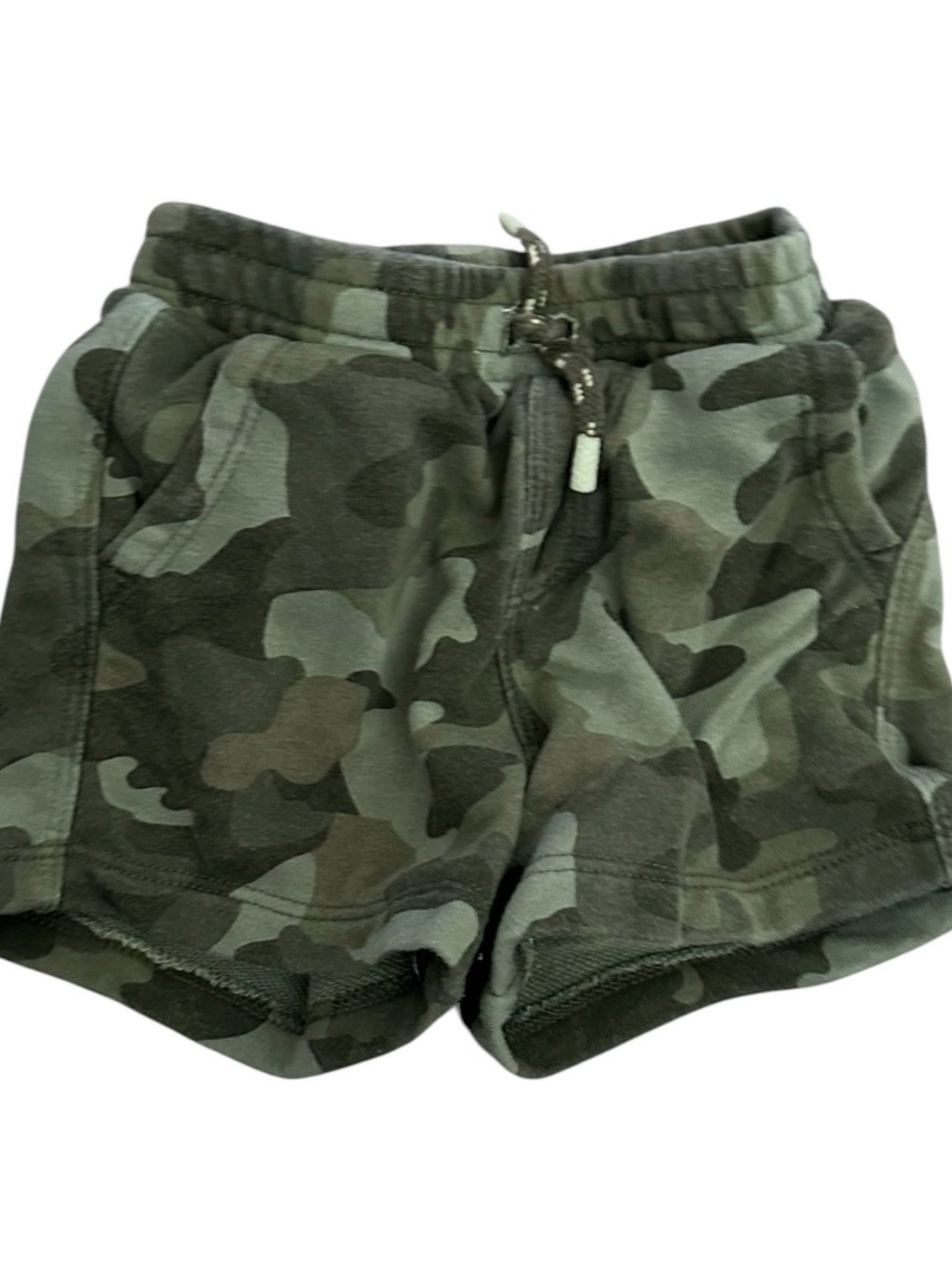 Green Camo Pull-On Shorts 12-18 MO